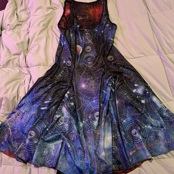 RARE Black Milk REBEL ALLIANCE VS GALACTIC EMPIRE INSIDE OUT DRESS size Large - Picture 10 of 13